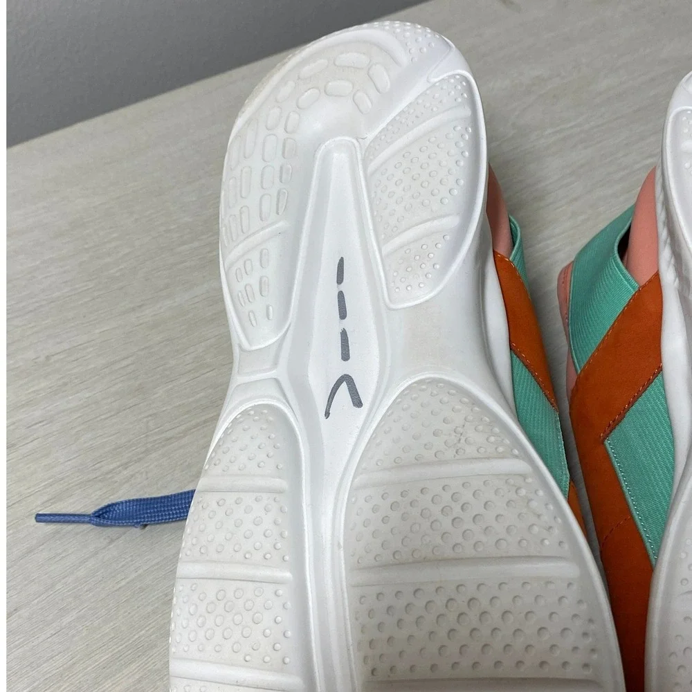 Vaneli Sport Womens Color Block Shikira Sneakers Orange Blue Peach 9N Athleisure